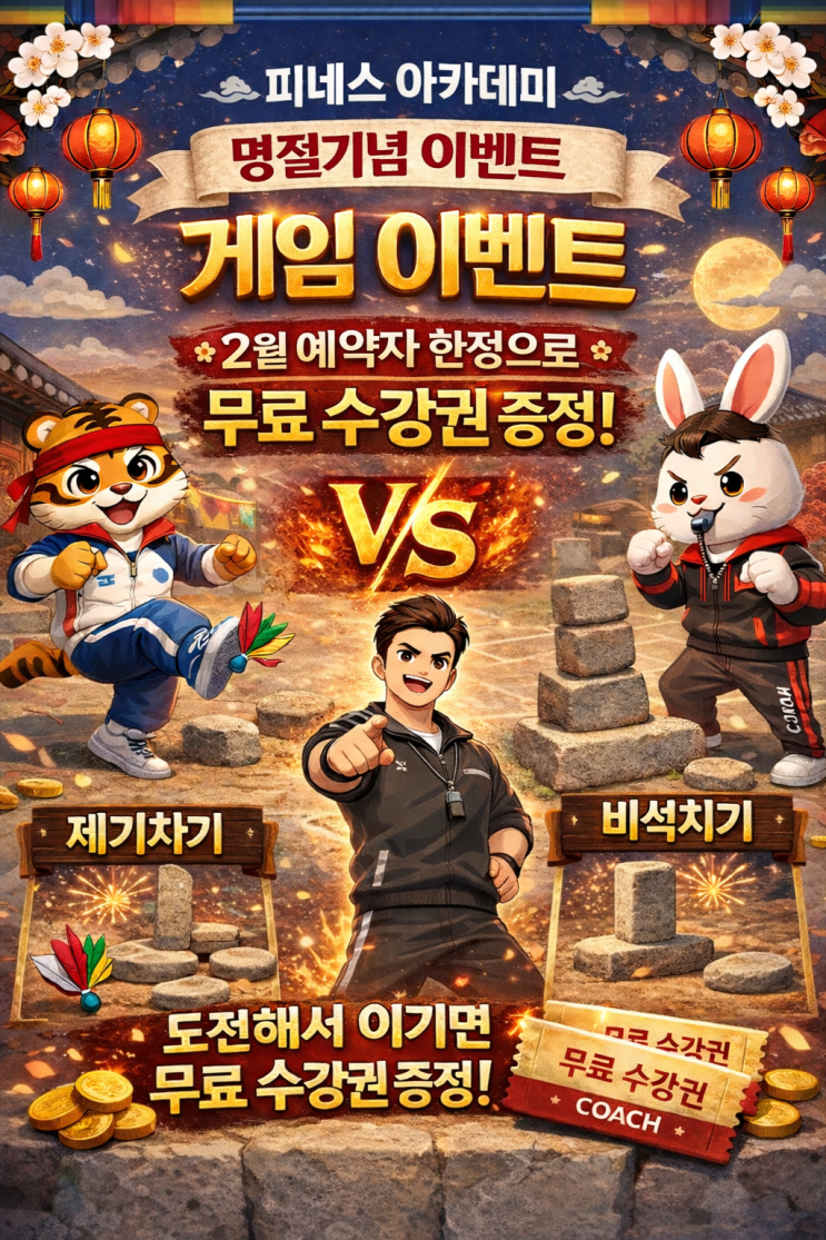 명절 기념 이벤트 [코치를 이겨라]